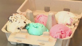 A flight of ice cream at Mullen’s Dairy Bar