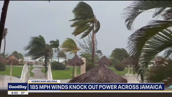 Hurricane Melissa: 185mph winds knock out power