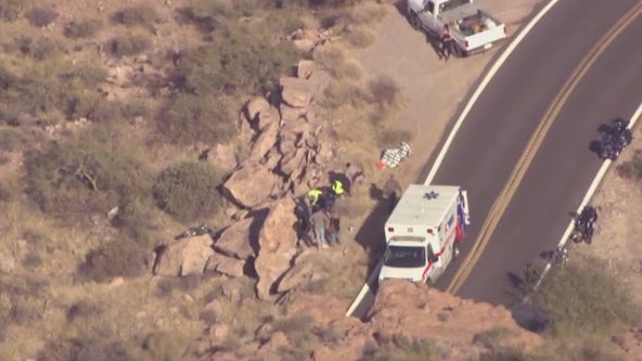 Motorcyclist plunges off 200-foot embankment