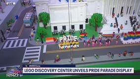 Lego Parade display in Washington D.C in support of Pride.