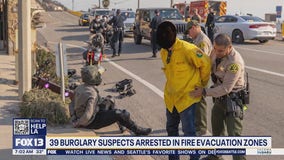 39 burglary suspects arrested in CA fire evacuation zones