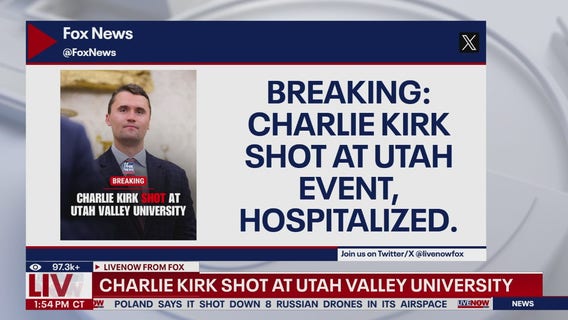 BREAKING: Charlie Kirk shot at Utah campus