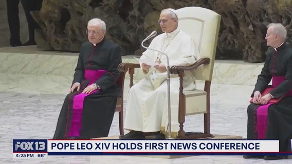 Pope Leo XIV met with the media for the first time