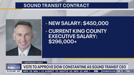 Sound Transit board set to vote on hiring Dow Constantine as new CEO
