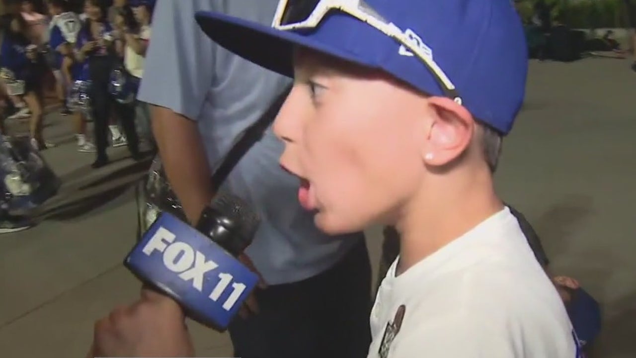Young Dodger fan doesn't hold back frustration | FOX 11 Los Angeles