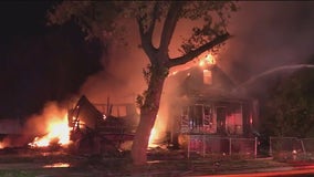 Fire tears through 6 homes in Chicago Heights, displacing 9 people