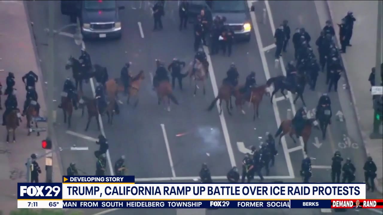 Trump, California ramp up battle over ICE raid protests as Marines, National Guard deploy