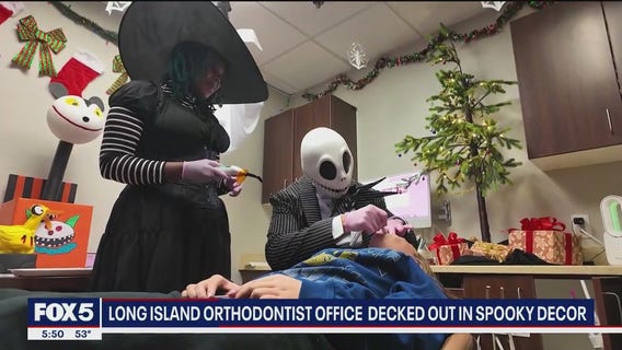 Inside the Long Island orthodontist’s office that becomes a Halloween wonderland