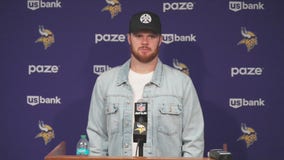 Sam Darnold reacts after Vikings beat Titans, 23-13