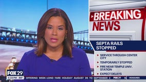 Fire disrupts SEPTA services through Center City