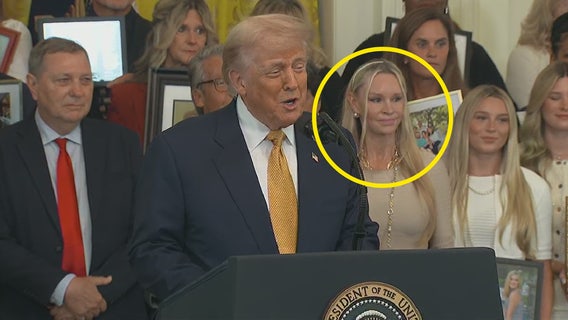 Florida's 'Queen of Versailles' appears with President Trump for 'Halt Fentanyl Act' bill signing