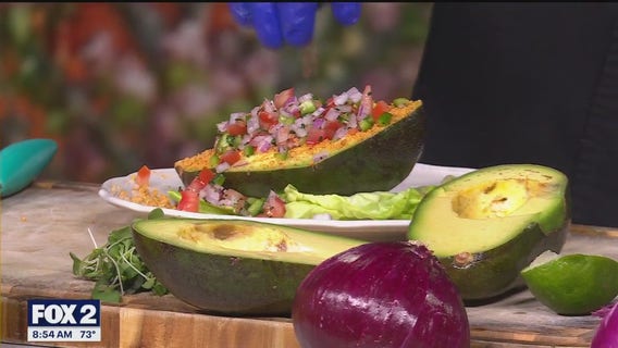 Chef Dunny of Vegan Baddies makes no-cook, raw avocado tacos