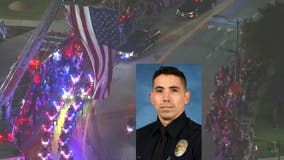 Procession for slain Baldwin Park police officer