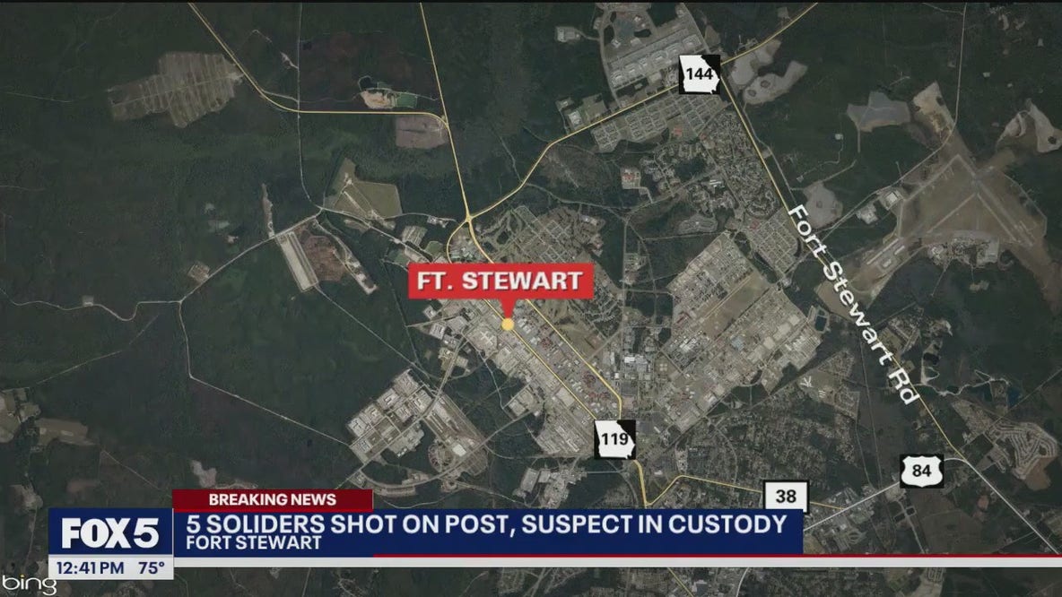 5 soldiers shot at Fort Stewart