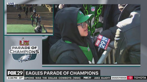 Eagles fans react to Super Bowl Parade | Live on FOX 29 Philadelphia