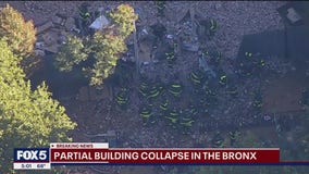 Part of Bronx building partially collapses after explosion
