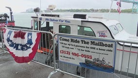 USPS mail boat saves man Monday night in the Detroit River