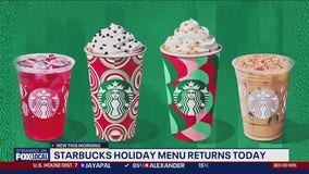 Starbucks holiday menu returns Thursday