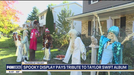 Spooky display pays tribute to Taylor Swift's album