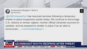 US Embassy in Kyiv reopens after threat of Russian attack