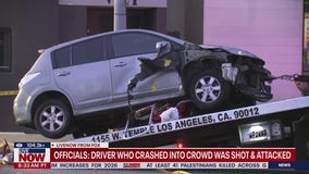 East Hollywood car crash: Dozens injured waiting outside nightclub; driver attacked