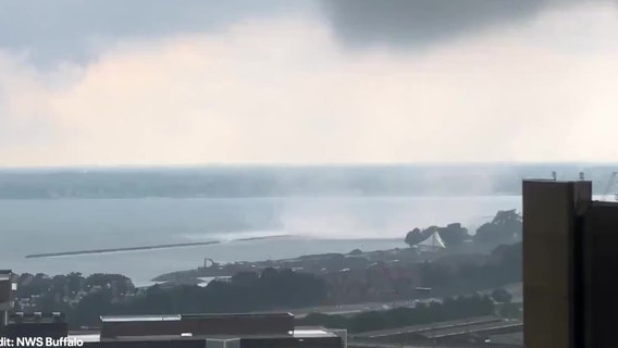 Watch: Waterspout comes ashore in downtown Buffalo, causing tornado damage