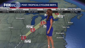 Tropical Weather Forecast: Beryl moving on, heat moving in