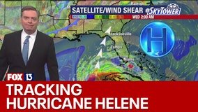 Hurricane Helene making its way toward Florida