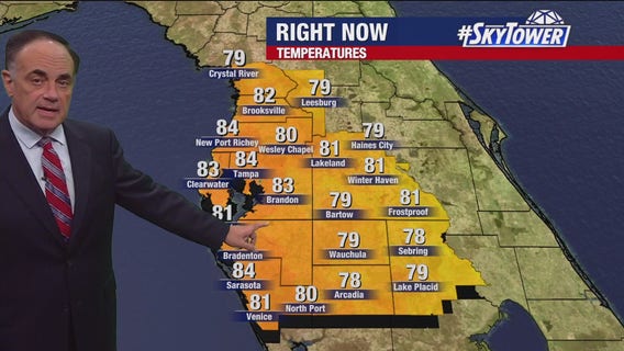 Tampa weather | Mainly clear and mild