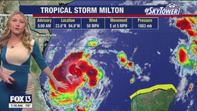 Tropical Storm Milton gaining strength as it moves toward Florida