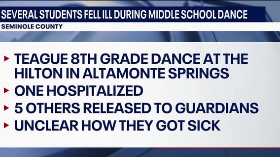 Several students fall ill during middle school dance