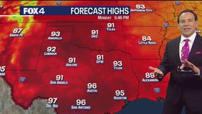 Dallas Weather: Sept. 30 Monday morning forecast