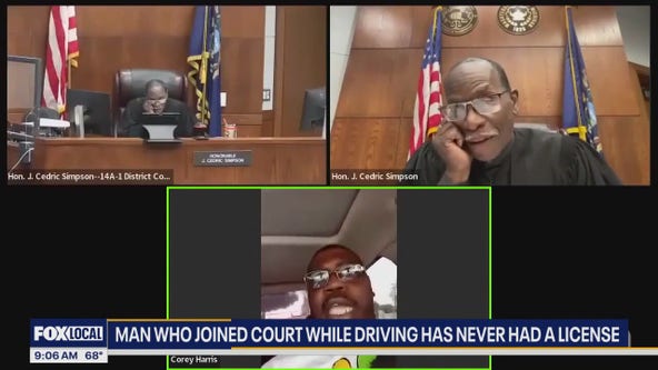 Man who joined court while driving has never had a license