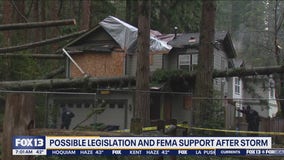 Possible legislation and FEMA support after WA storms