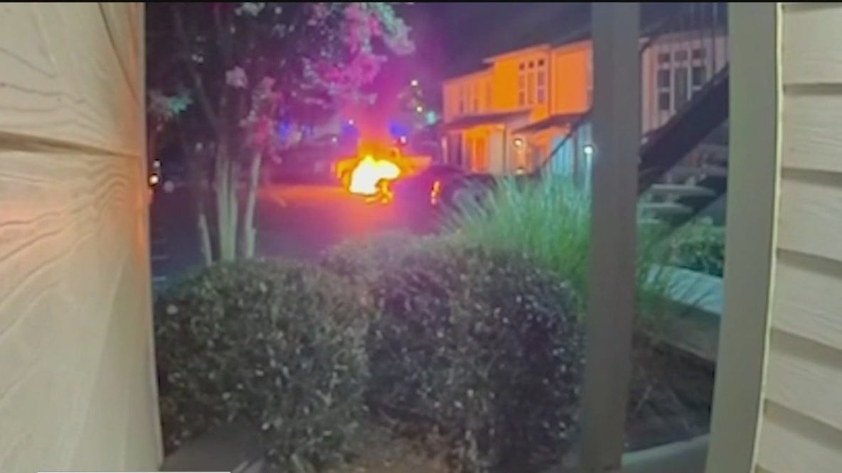 Man arrested after fireworks damage multiple cars