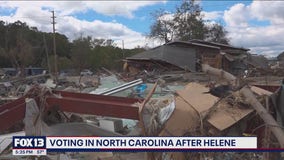 Voting in North Carolina after Hurricane Helene