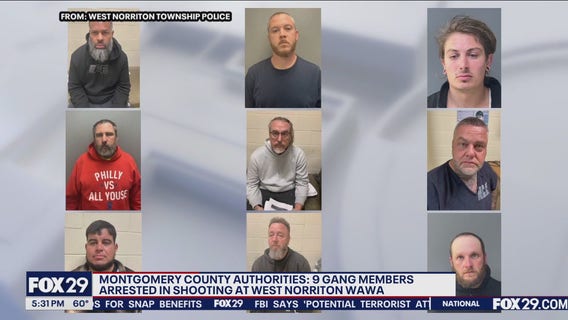 9 motorcycle gang members arrested after shooting at Wawa