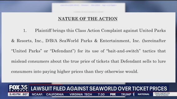 SeaWorld faces lawsuit alleging hidden ticket fees