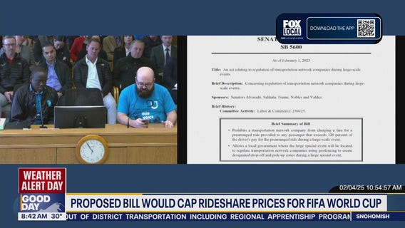 Proposed bill would cap rideshare prices for FIFA World Cup in Seattle