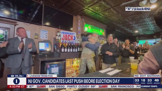 Jack Ciattarelli surprised by Army son on Election Eve