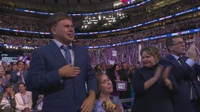 Tim Walz's son's emotional reaction to speech