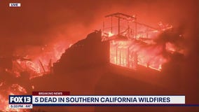 5 dead in Southern California wildfires