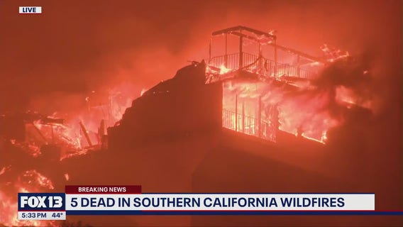 5 dead in Southern California wildfires