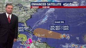 Cold front to keep Invest 94L south of Florida