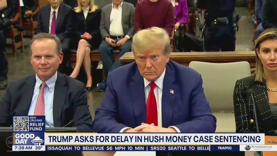 Donald Trump asks for delay in hush money case sentencing