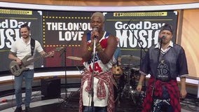 Thelonious Love performs in FOX 7 Austin studios