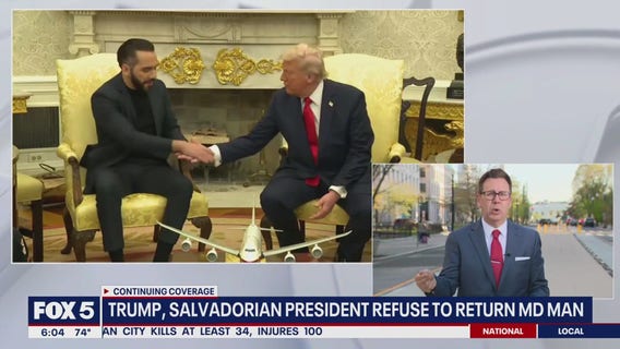 Bukele says he will not release mistakenly deported Maryland man in meeting with Trump