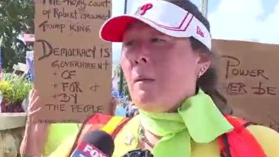 'No Kings' protestor speaks in Daytona Beach