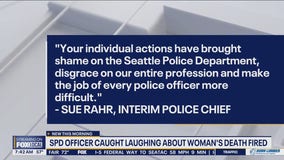 SPD officer caught laughing about woman's death fired