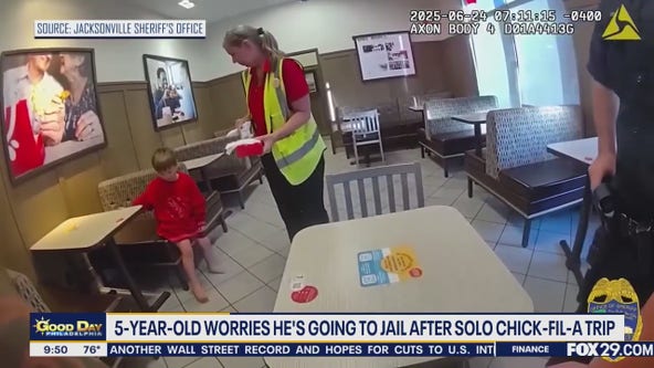 5-year-old scared he's going to jail after solo Chick-Fil-A trip